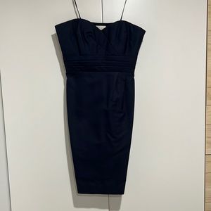 JCrew Navy strapless dress